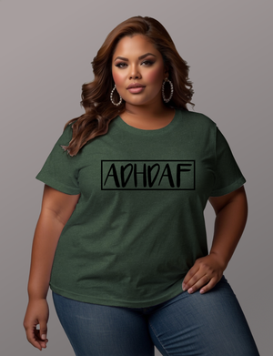 ADHDAF Tee Shirt - Embrace Comfort and Humor with Our Adult Unisex Soft T-Shirt