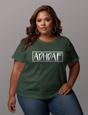 ADHDAF Tee Shirt - Embrace Comfort and Humor with Our Adult Unisex Soft T-Shirt