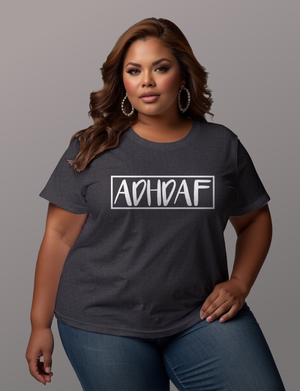 ADHDAF Tee Shirt - Embrace Comfort and Humor with Our Adult Unisex Soft T-Shirt